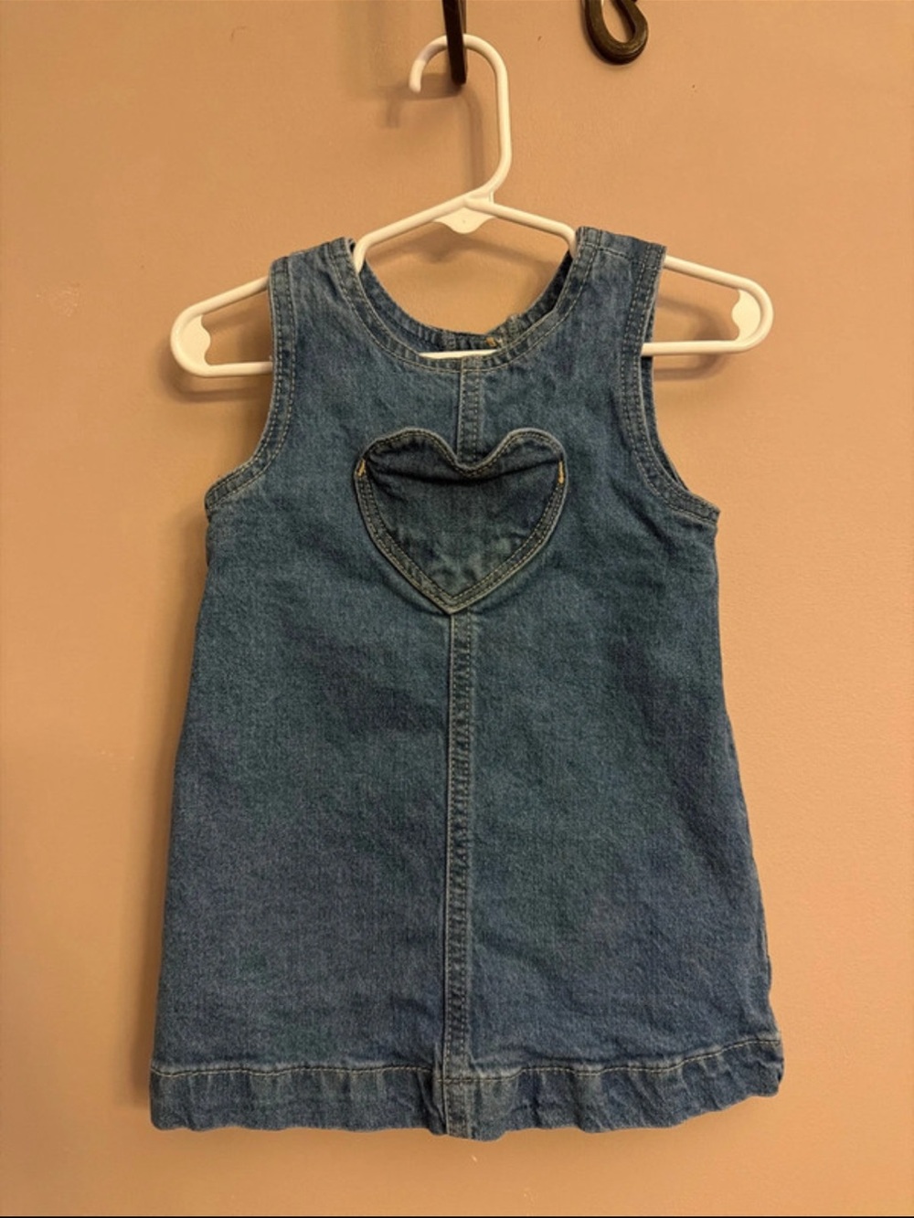 GapKids Denim Heart Pocket Dress - Blue